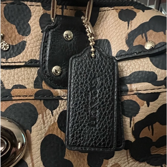 👑✅PRICE FIRM✅NO OFFERS 👑COACH Leopard Ocelot Satchel Wild Beast Cross Body Bag - Picture 7 of 16